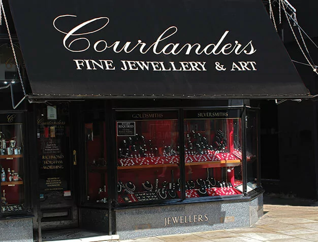 Photo of the front of Courlanders the jewellers, Whibleys Richmond store.
