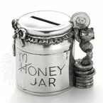 Pewter Honey/Money Coin Box