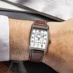 Gents Stainless Steel 'Art Deco' Herbelin Watch