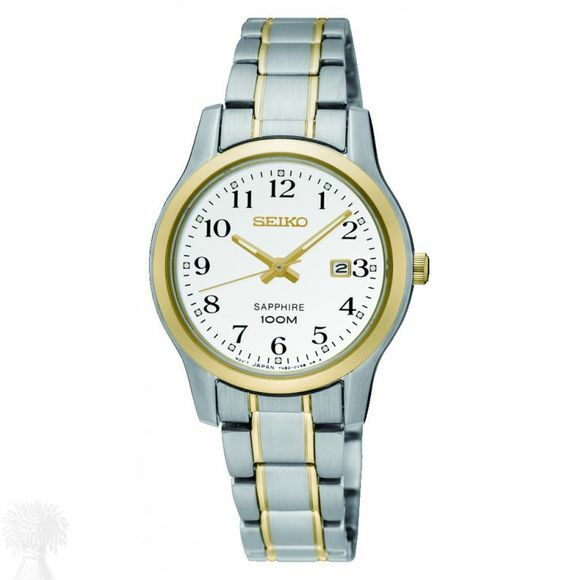 Ladies Bi-Colour Seiko Quartz Date Bracelet Watch