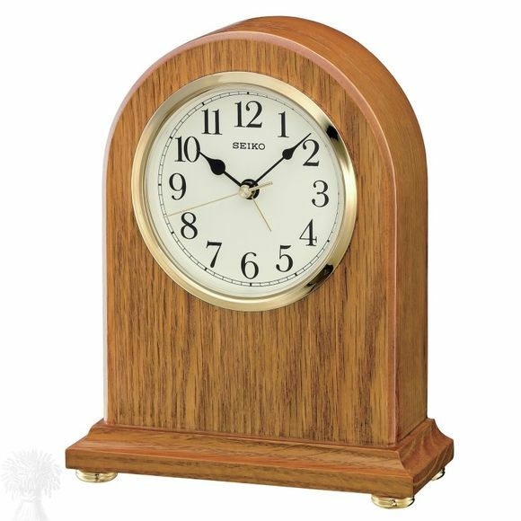 Seiko Wooden Quartz Arched Mantle Clock