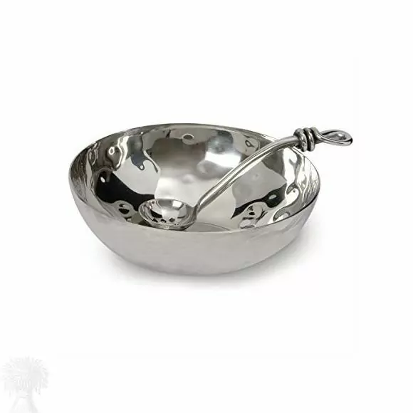 Stainless Steel Olive Bowl and Spoon Set