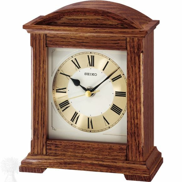 Seiko Oak Finish Quartz Mantle Clock