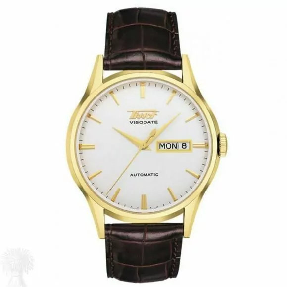 Gents Gold Plate Tissot Day/Date Automatic Strap Watch
