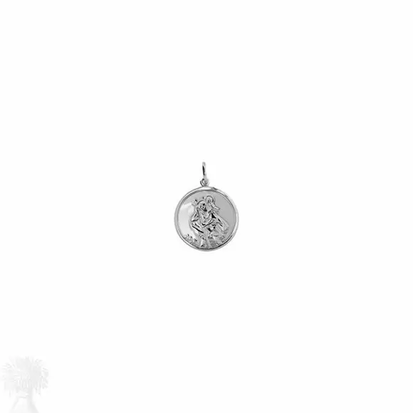 Silver Small Round St Christopher