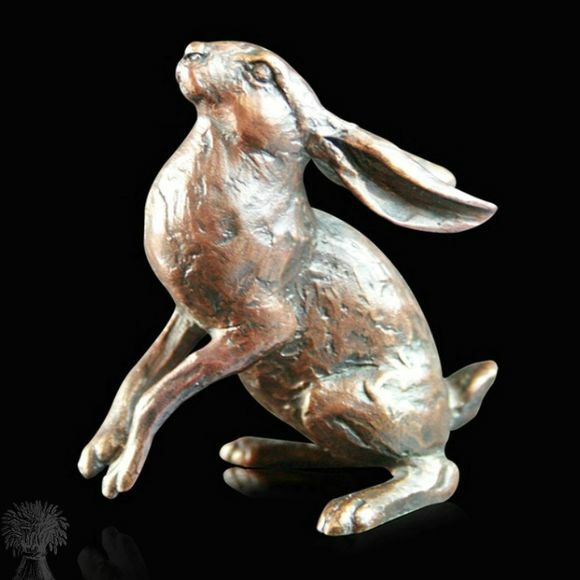 Limited Edition Solid Bronze - Small Moongazing Hare