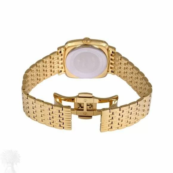 Gents Gold Plated Rotary Quartz Date Watch