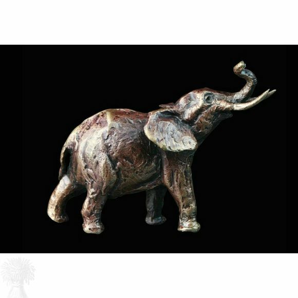 Miniature Solid Bronze - Elephant