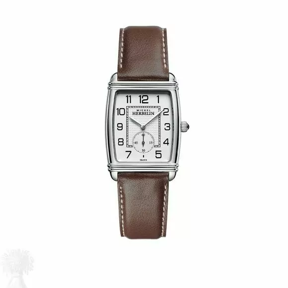 Gents Stainless Steel 'Art Deco' Herbelin Watch