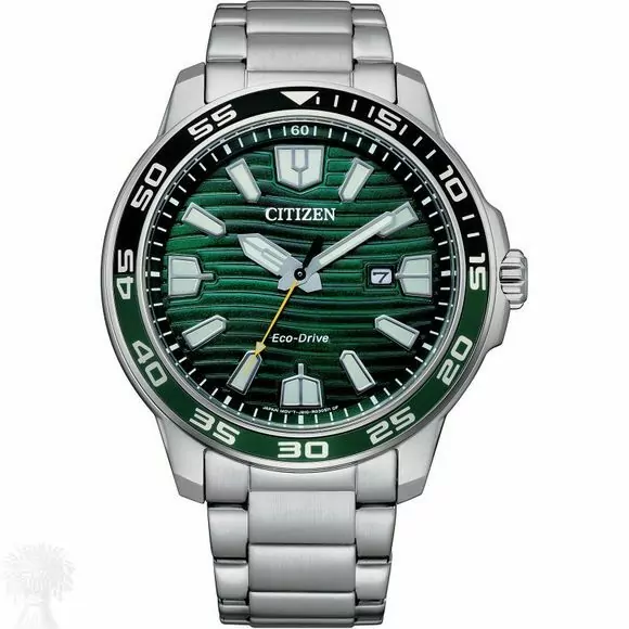 Gents Stainless Steel Eco-Drive Date 'Sport' Citizen Watch