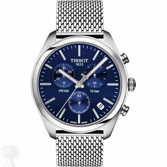 Gents Stainless Steel Tissot PR100 Chronograph Quartz Watch