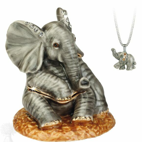 Hidden Treasures "Secrets" - Baby Elephant Box & Necklace