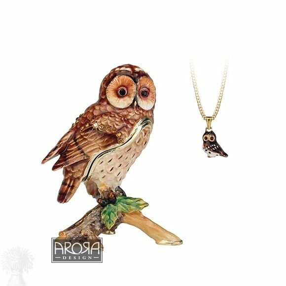 Hidden Treasures "Secrets" - Tawny Owl Box & Necklace