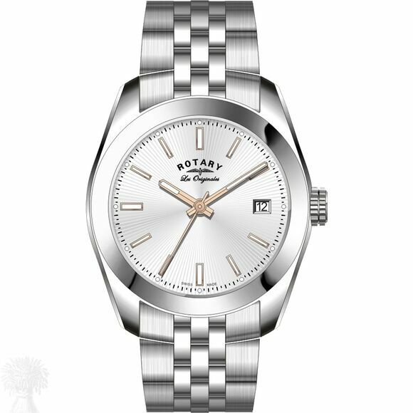 Gents Stainless Steel Rotary Lausanne Quartz Date Watch