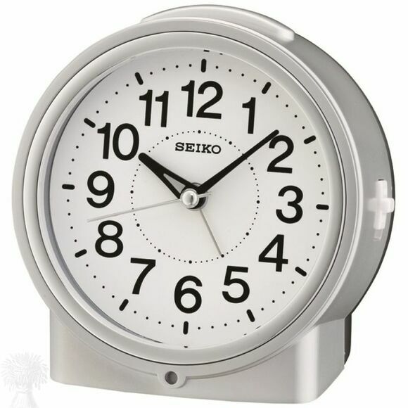 Seiko Quartz Silver Alarm Clock