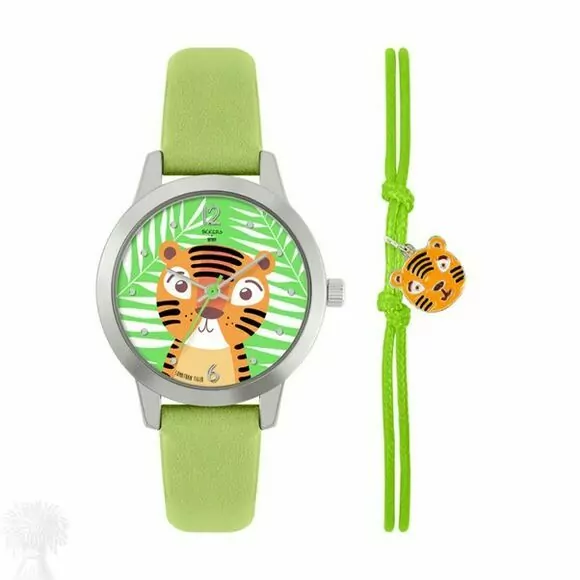 Childrens - WWF Tiger Quartz Watch & Bracelet Set