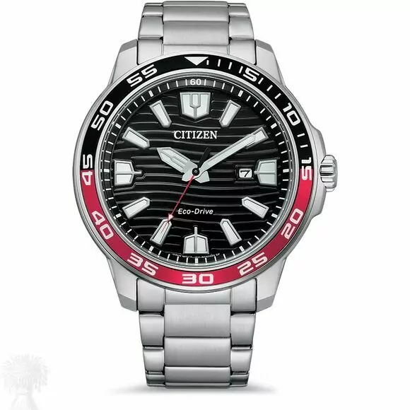 Gents Stainless Steel Citizen Eco-Drive Sport Date Watch