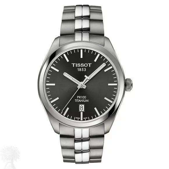 Gents Titanium Tissot PR100 Date Quartz Watch