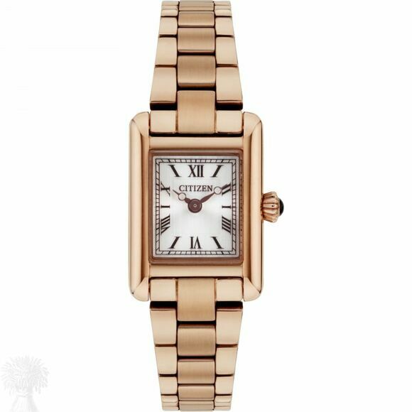 Ladies Rose Gold Plated Citizen Eco-Drive Watch