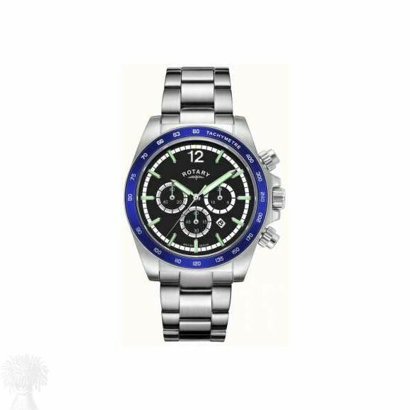 Gents Stainless Steel Rotary Henley Chronograph Quartz