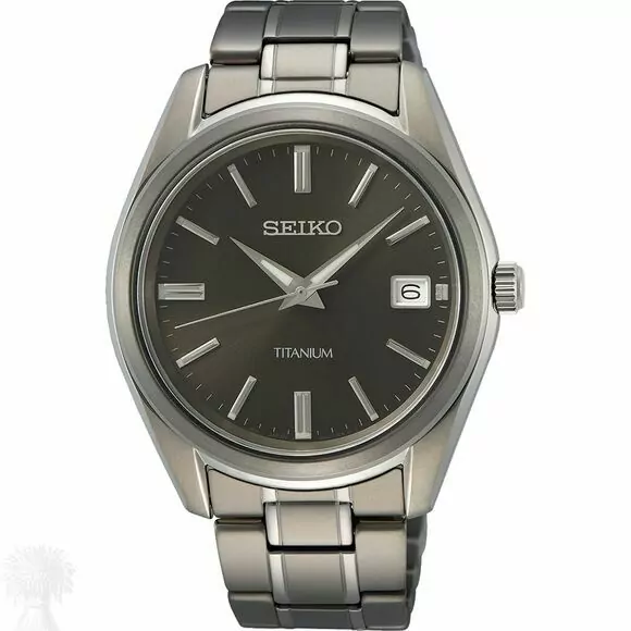 Gents Titanium Seiko Quartz Bracelet Watch