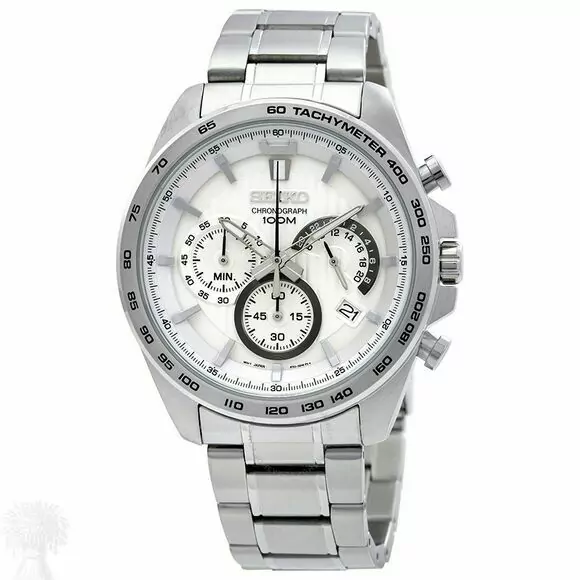 Gents Stainless Steel Seiko Chronograph Date Watch