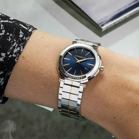 Ladies Bi-Colour 'Newport Slim' Herbelin Watch