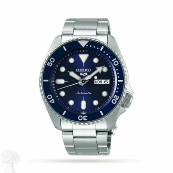 Gents Stainless Steel Seiko 5 Sports Automatic DayDate Watch