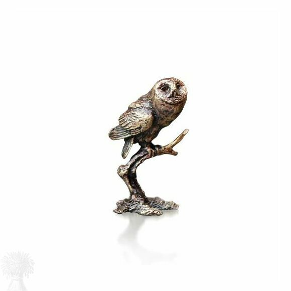 Miniature Solid Bronze - Tawny Owl