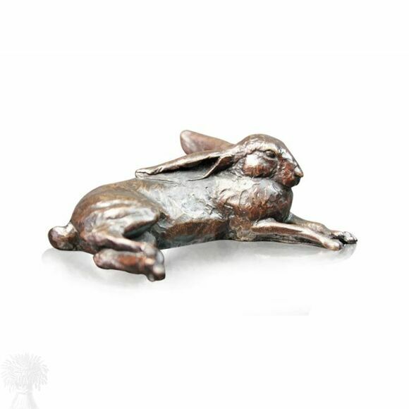 Limited Edition Solid Bronze - Small Hare Lying