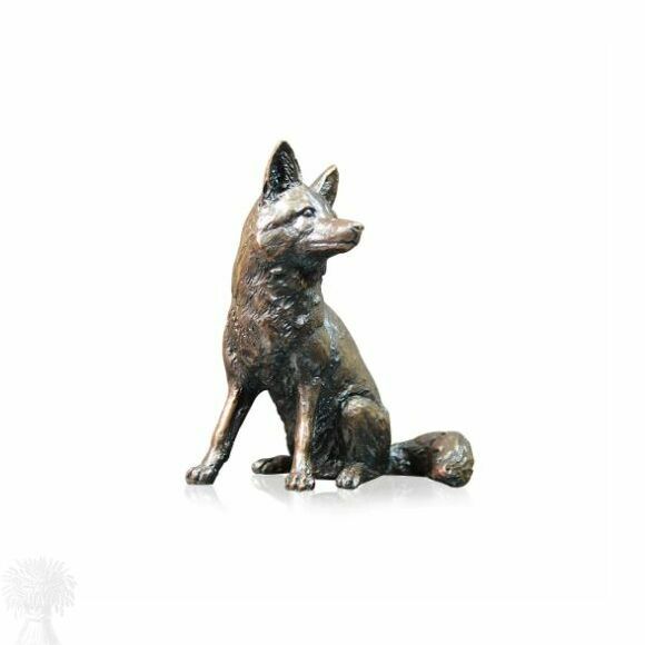 Limited Edition Solid Bronze - Fox Sitting