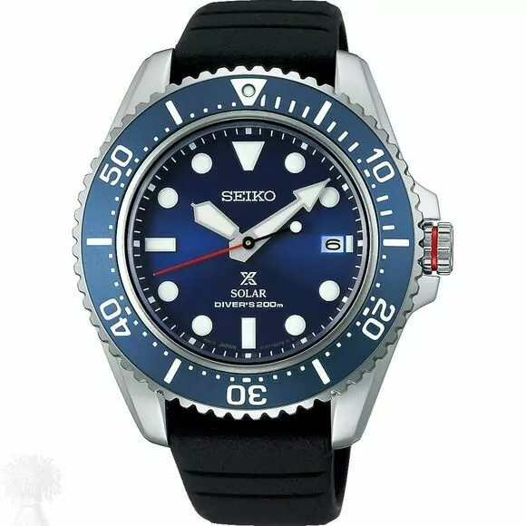 Gents Stainless Steel Seiko Solar Diver 200M Prospex Date