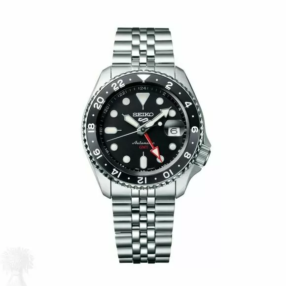 Gents Stainless Steel Seiko 5 Sport GMT Automatic Date Watch