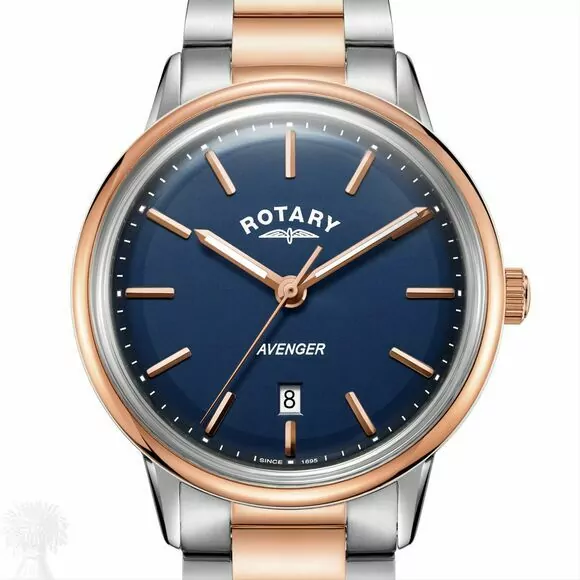 Gents Bi-Colour Rotary 'Avenger' Qyartz Bracelet Watch
