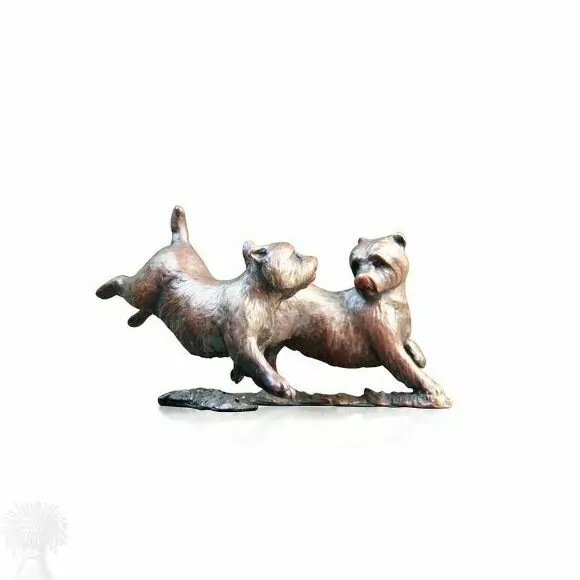 Limited Edition Solid Bronze - Westie Pair