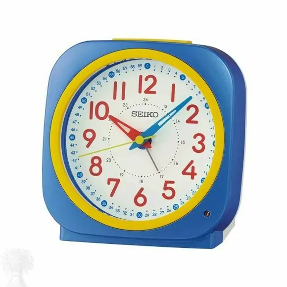 Seiko Quartz Blue Alarm Clock