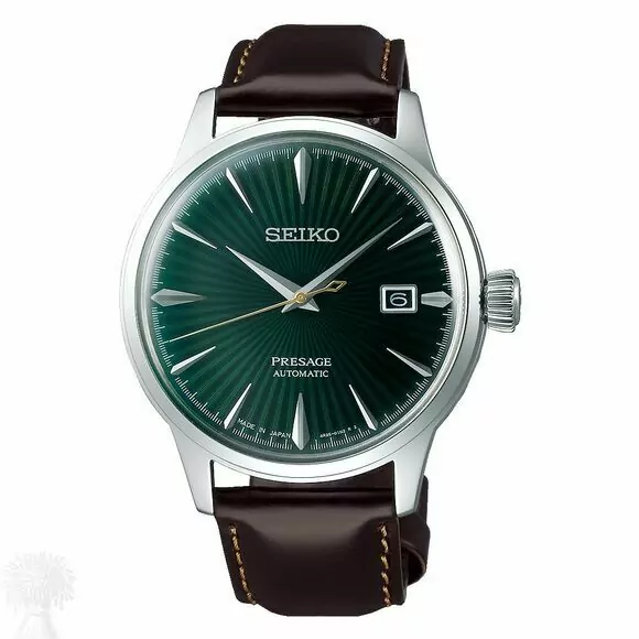 Gents Stainless Steel Seiko Presage Automatic Date Watch