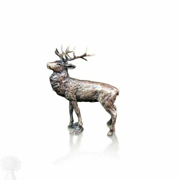 Miniature Solid Bronze - Stag