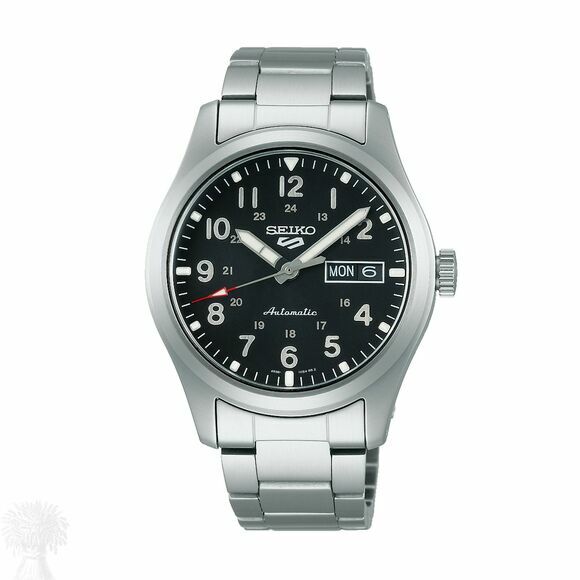 Gents Stainless Steel Seik o5 Sport Automatic DayDate Watch