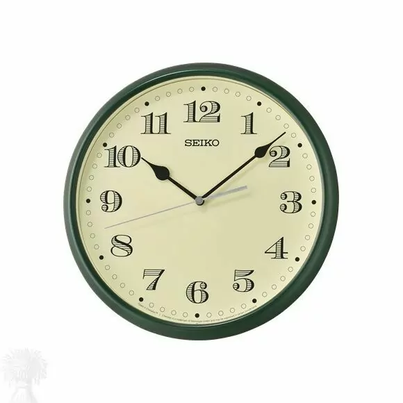 Seiko Dark Green Quartz 28cm Wall Clock