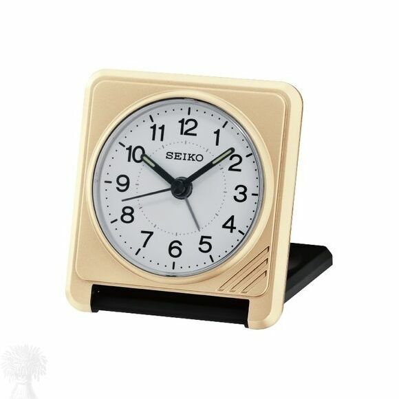 Seiko Gold Plastic Flip Alarm Clock