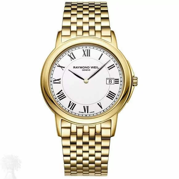 Gents Gold Plated Raymond Weil 'Tradition' Quartz Date